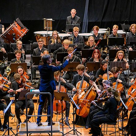 Tag der Landesjugendensembles NRW Ausschnitt eines Orchesters
