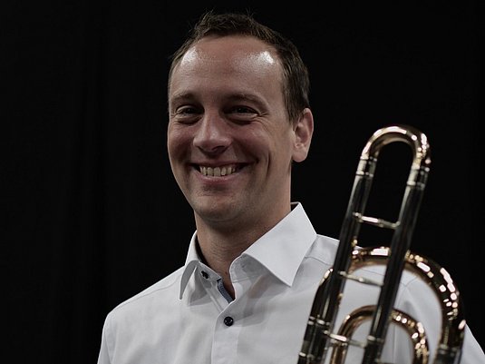 Jan Böhme Person mit einer Posaune